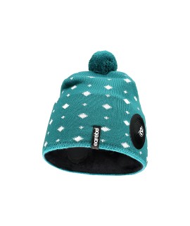Cadera Beanie turquoise-white Cadera Beanie turquoise-white