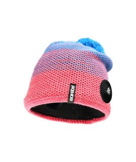 Warm Up Beanie red-turquoise