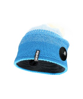 Warm Up Beanie turquoise-white